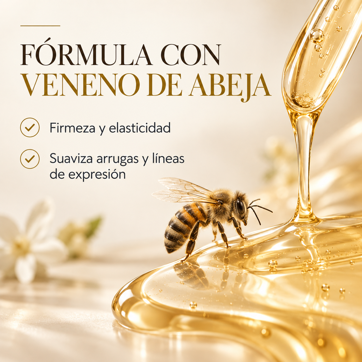Contorno de Ojos Antiarrugas con Veneno de Abeja
